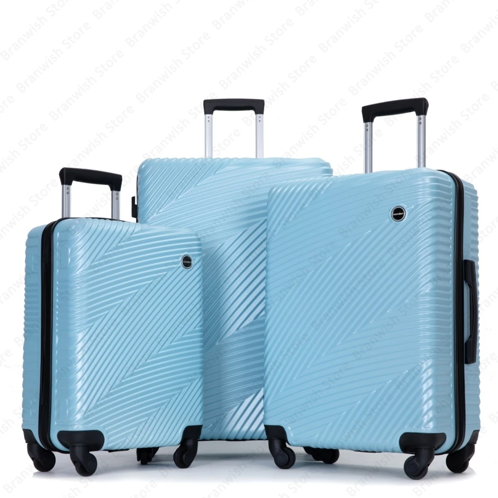 

Hardshell Luggage Travel Suitcases Set Durable Lightweight Suitcase Spinner Wheels 3PCS with Hooks for Travel 20/24/28 Inch