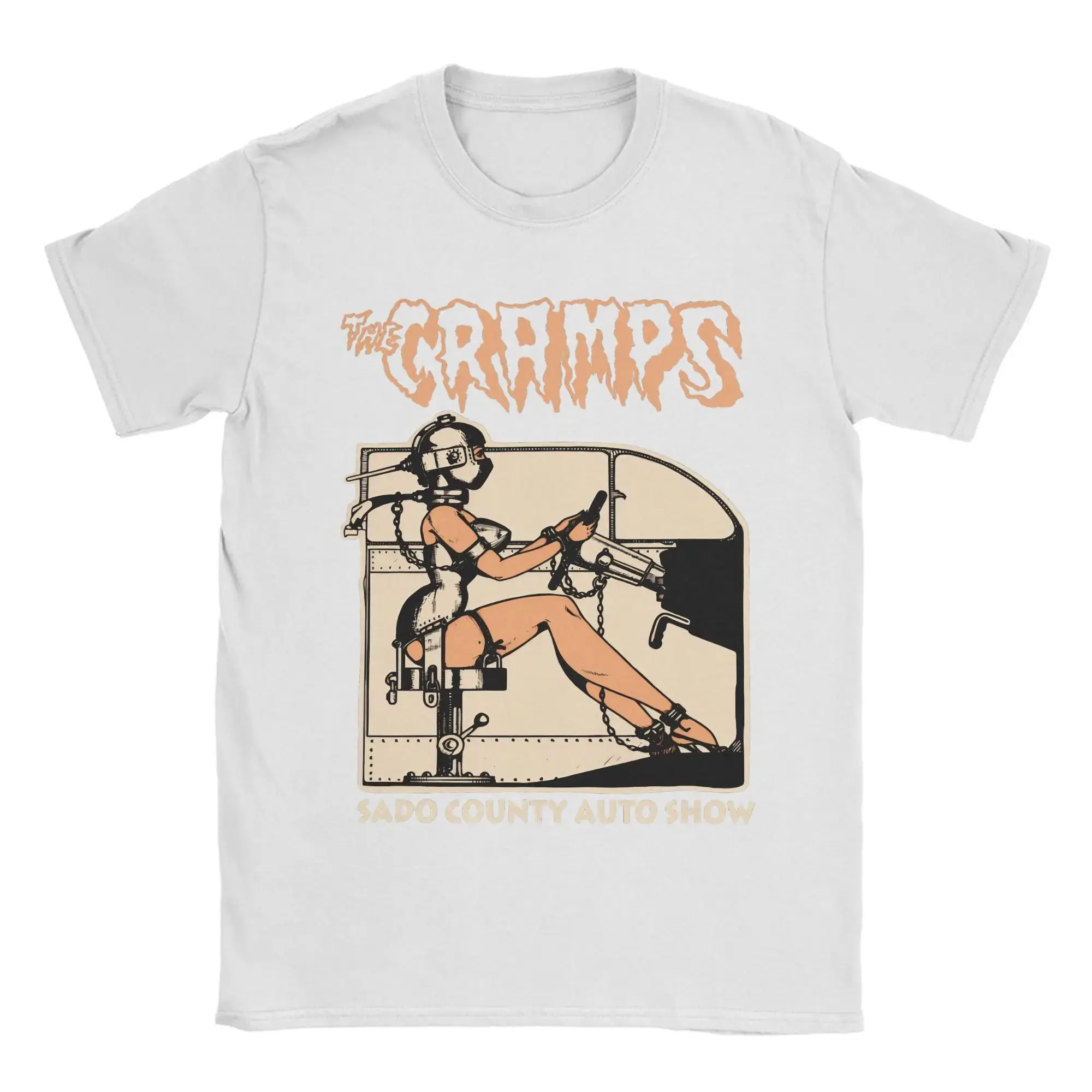 Rock-Punk-Streetwear The Cramps Band Bad Music for Bad People Anthrazitfarbenes T-Shirt Locker und atmungsaktiv Bedrucktes T-Shirt Unisex – Detail 6