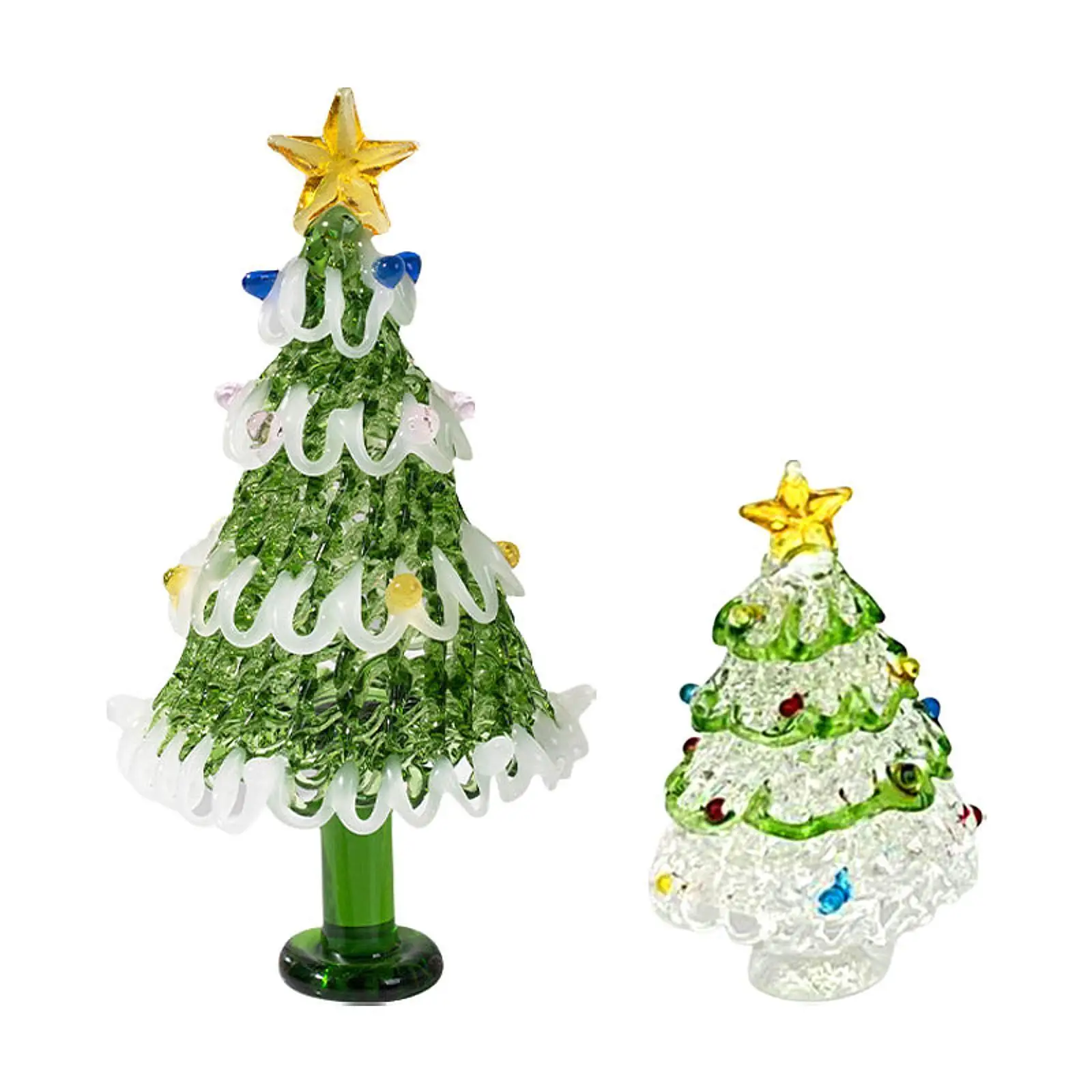 

Christmas Tree Figurine Xmas Tree Decor Collectible Craft Christmas Decoration Christmas Tree Statue for Shelf Indoor Bedroom