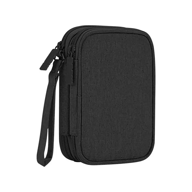 Cable Organizer Bag External Hard Drive Case Portable Waterproof Travel Cable Organizer Bag Pouch Electronic Accessories Carry