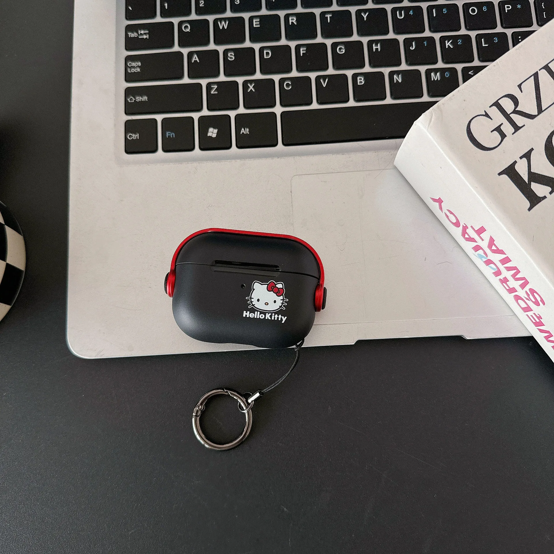 الاستماع إلى الموسيقى كيتي حقيبة سماعة الاذن مع حزام لابل Airpods 3 2 1 Pro Pro2 غطاء سماعة الرأس ل Air Pods 4 2024 الجيل