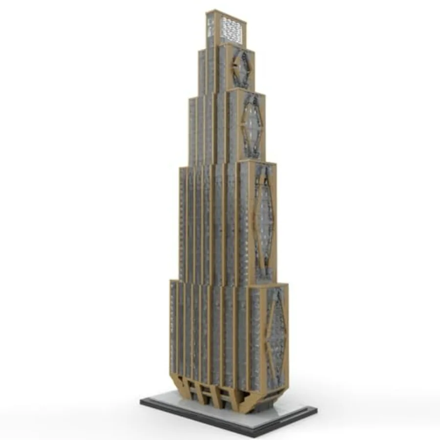 

270 Park Avenue New York Landmark Building Block Set 1:800 Scale Architecture Home Decor Kits Gifts for Adults and Teens 3 Pcs
