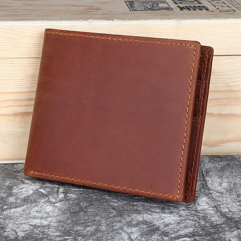 

YH532 Men's Multifunctional Casual Wallet Horizontal Leather Crazy Horse Leather Full Head Cowhide Retro Wallet