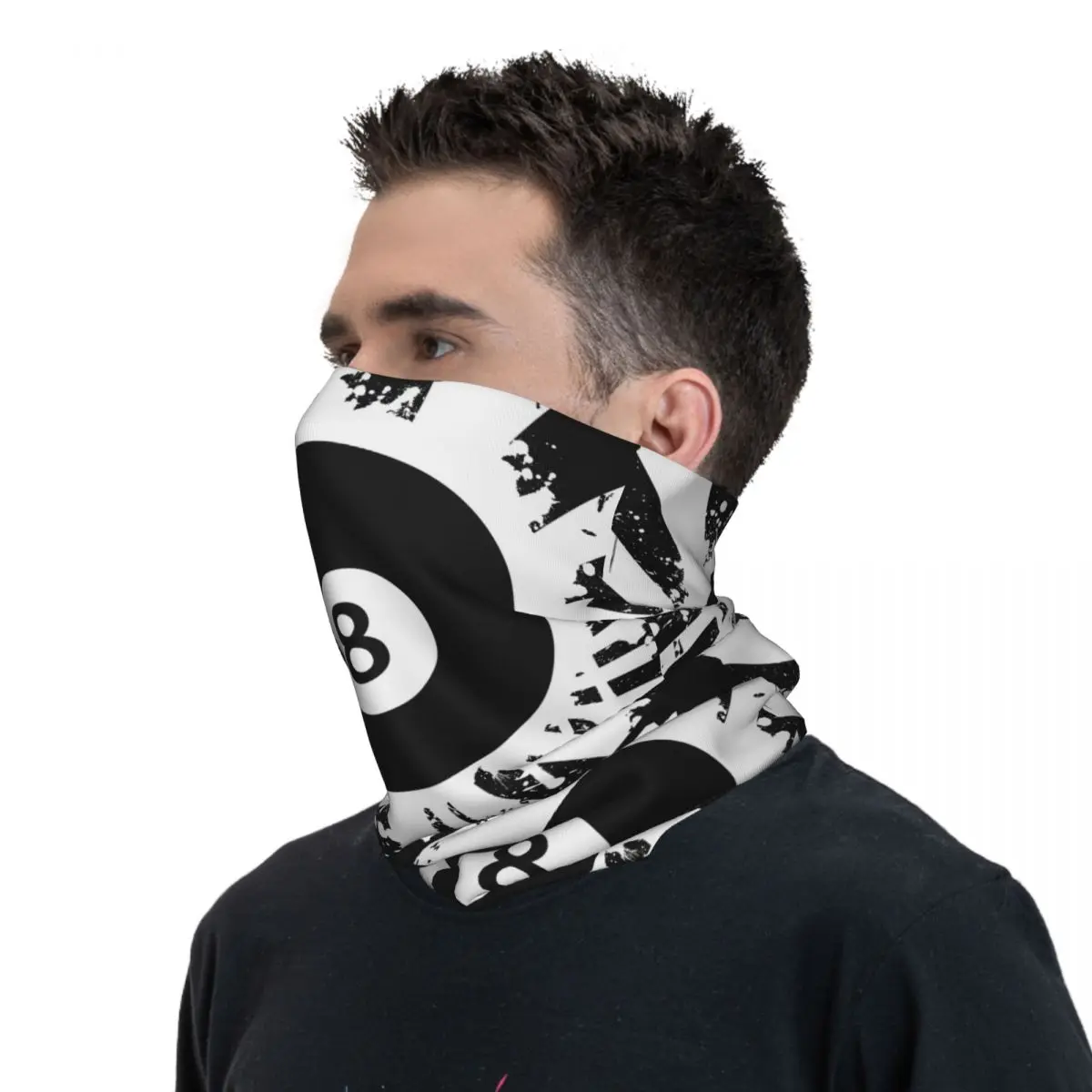 Ball 8 Thin Bandana Neck Gaiter Wrap Scarf Headband Neck Cover image 5