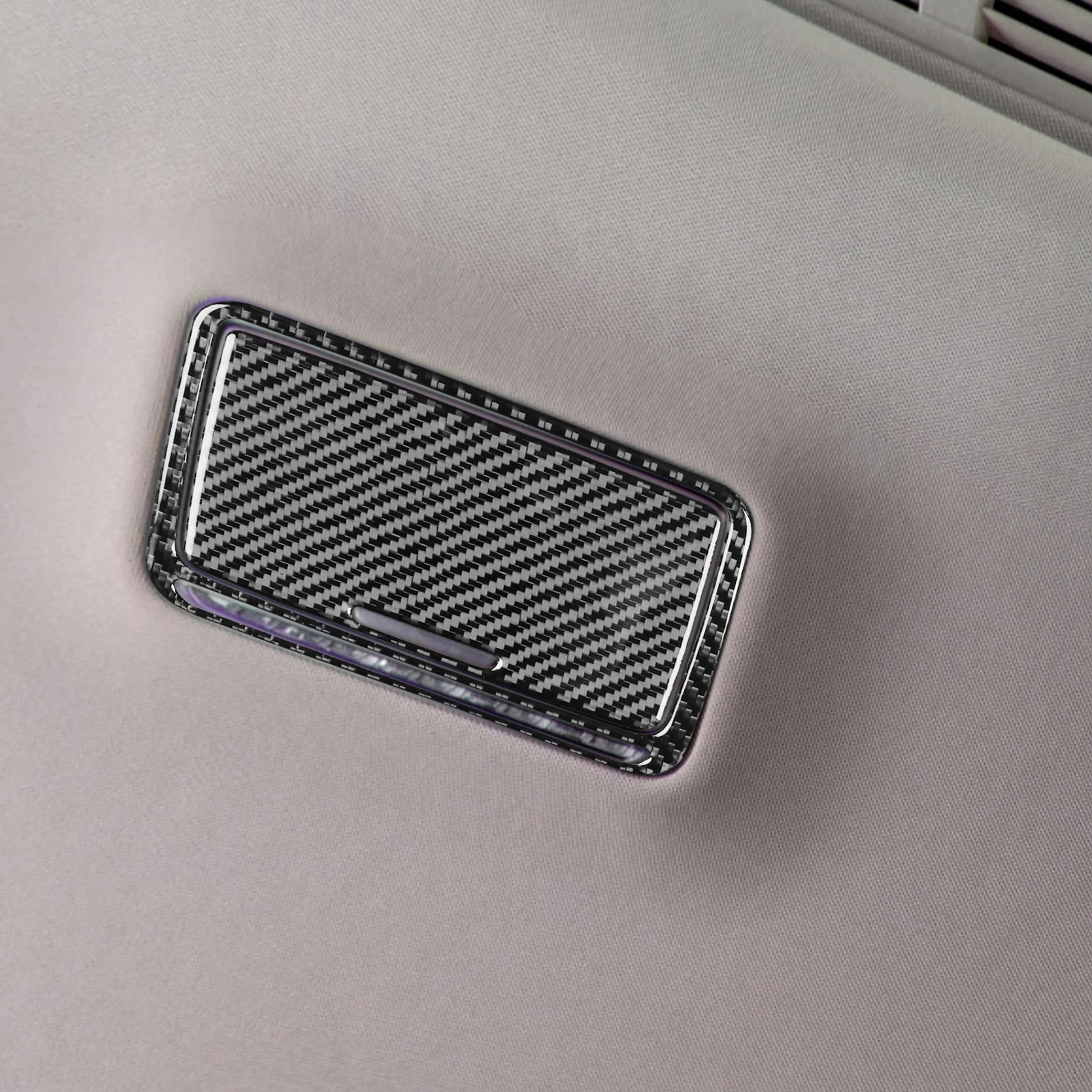 For Mercedes-Benz E-Class W213 2016-2022 Carbon Fiber Rear Reading Light Lamp Panel Decorative Cover Car Accessories Sticker