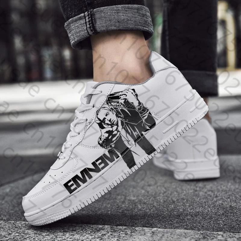 Eminem scarpe uomo donna Design personalità scarpe Casual piattaforma maschile Sneakers ragazzi Kateboarding 3d Graffiti