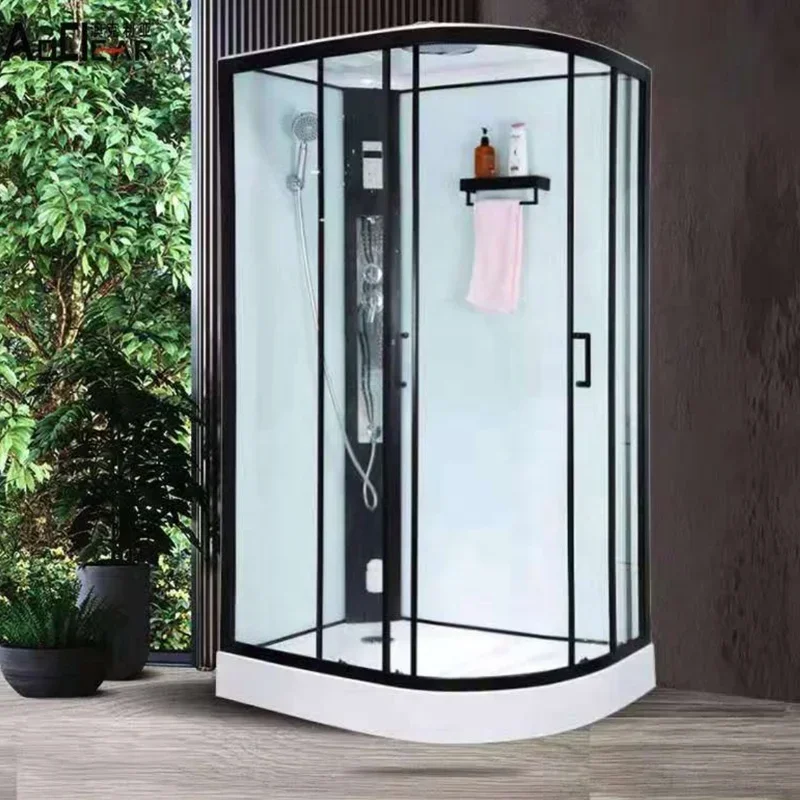 Hot Sale Cubicle Complete Enclosed Shower Room Tempered Glass Sliding Steam Shower Cabin