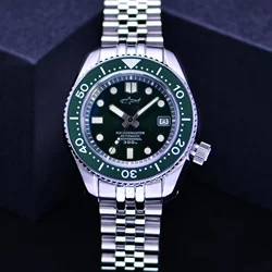 Heimdallr Watch For Men MM300 Sumo SBDX 300M Waterproof Sapphire Crystal Glass C3 Luminous Green Dial NH35 Automatic Movement