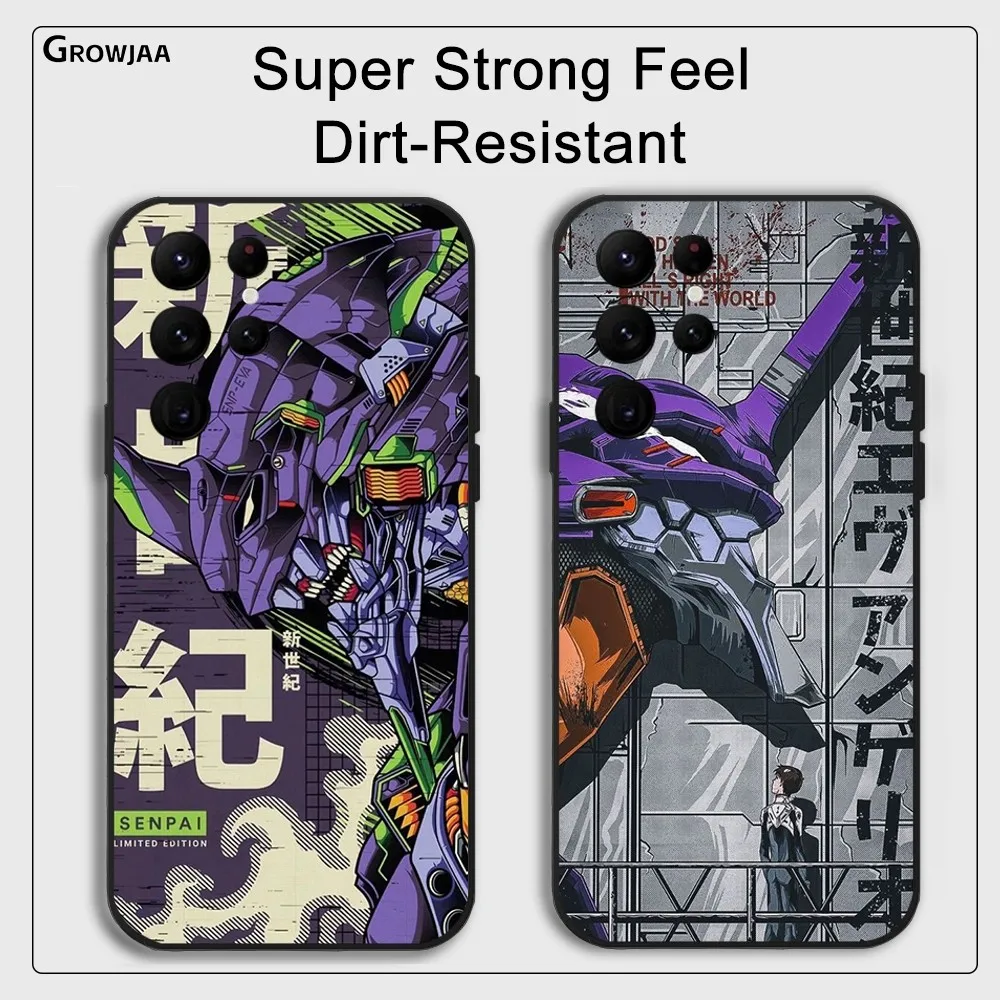 Ikari Shinji Fighter E-eVa Phone Case for Samsung Galaxy S24 Ultra S22 S23 Ultra S21 S20 5G Protective Silicone TPU Funda