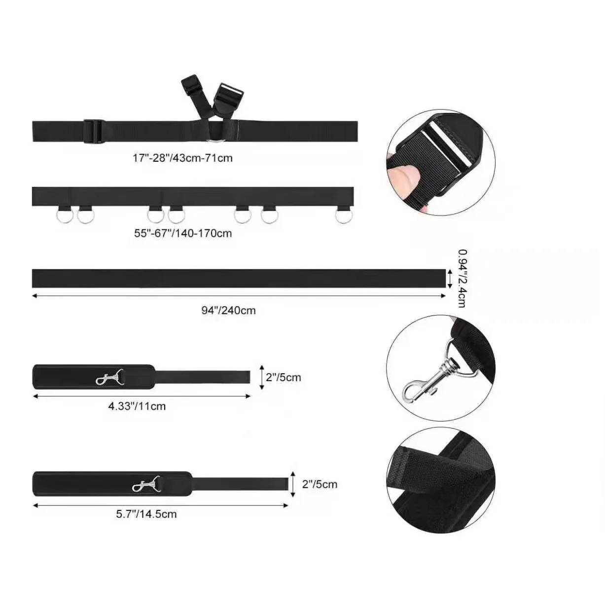 Conjunto de Restrições BDSM para Adultos, Kit Algema Sextoy, Bandagem SM Slave Sex, Eyeblinder, Conjuntos de Teaser Flirt, Ferramenta Adulto Erótico, 18 + Produto Sexual