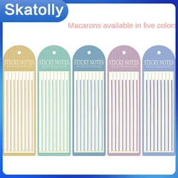 Impermeável Transparente Cor Sticky Note Sticky Note, Sticky Note, Índice de Tabs, Adesivo Reutilizável, Material de Escritório, Fluorescente Escola Notepad