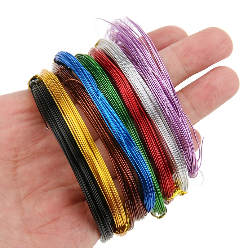 10meters Metal Aluminium Beading Wire Bracelets Cord 0.6 0.8 1 mm Strong Necklace Thread String For DIY Jewelry Making Findings