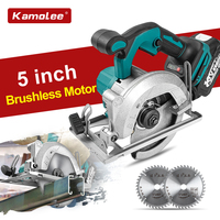 Kamolee 5-inch 1000W electric circular saw, handheld multifunctional wood/metal cutting, suitable for Makita 18V battery