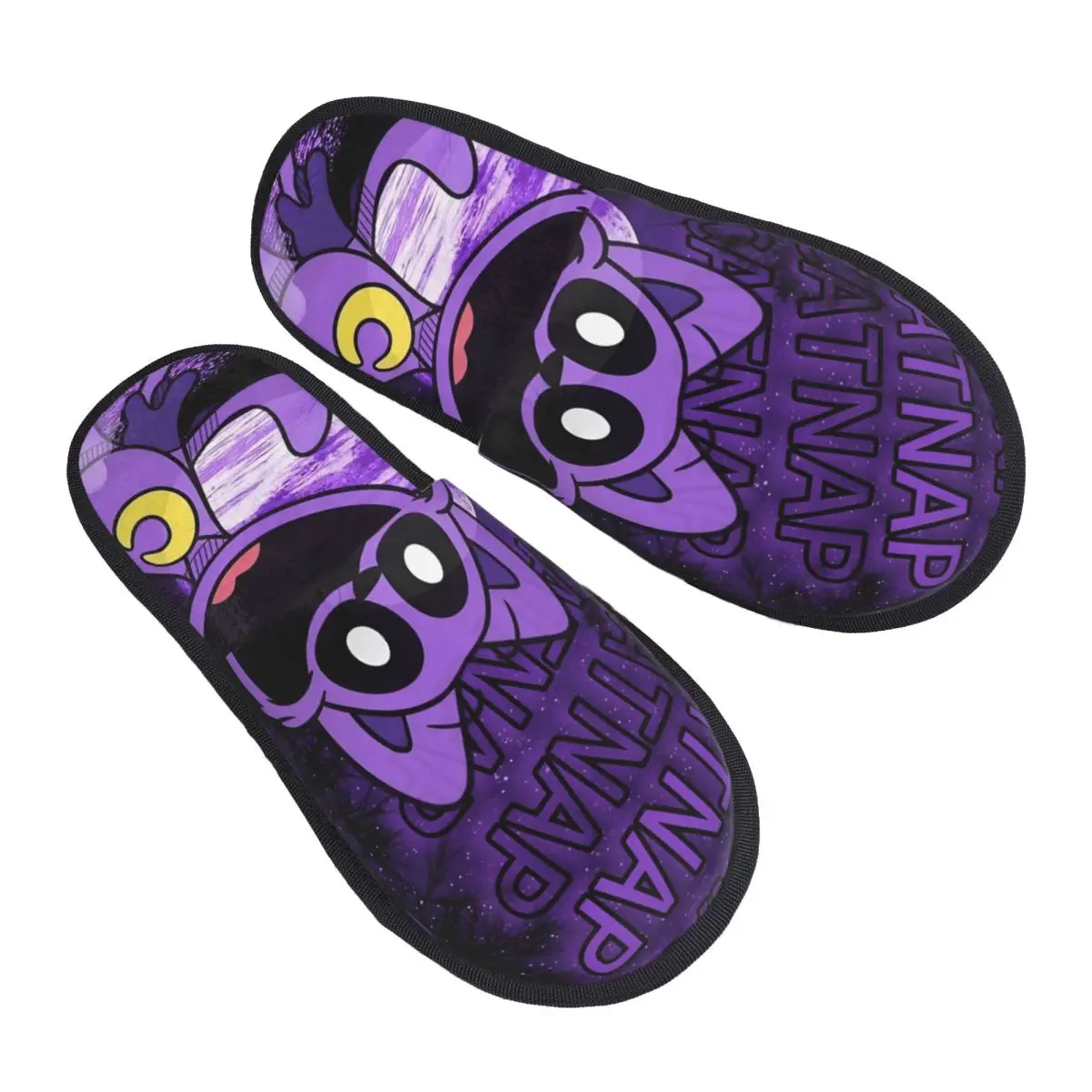 Custom Print Women Catnap Smiling Critters House Slippers Cozy Warm Memory Foam Fluffy Slipper Indoor Outdoor Shoes
