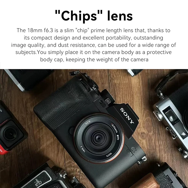 7 Pengrajin 18Mm F6.3 Mark II Lensa APS-C Ultratipis untuk Sony E A6000 Zve10 Fuji XF X-T3 Xt10 Nikon Z ZFC Canon EOS M M50 Makro 4/3
