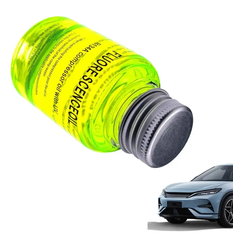 Leak Detection Oil Fluorescent for Car Air Conditioning Refrigerant Leak Detector Agent Long Lasting Detection Agent for Truck