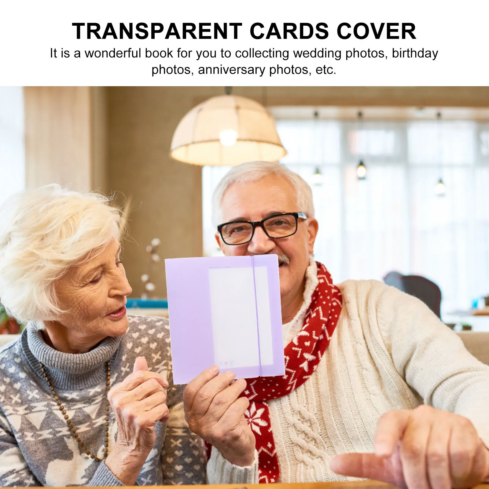 

Photo Sticker Storage Book Small Transparent Photo Album Sheet Protector Collector for Cards Postcards Holder Wedding Birthday