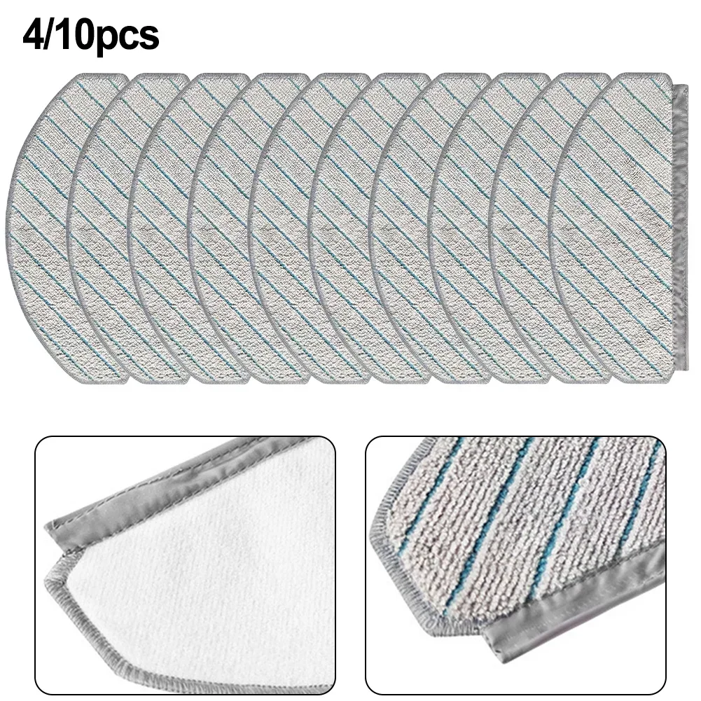 ECOVAC DEEBOTs N20 N20 PLUS N20 PRO PLUS Mop Cloth 10 Pack Premium Material Efficient Cleaning Machine Washable Easy To Replace