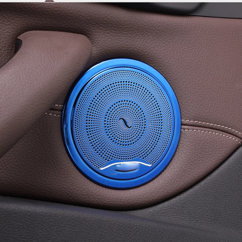 For BMW X3 G01 X4 G02 2018 2019 2020  Car Door Loudspeaker door handle Sound Pad Trim Internal Speaker Cover Sticker