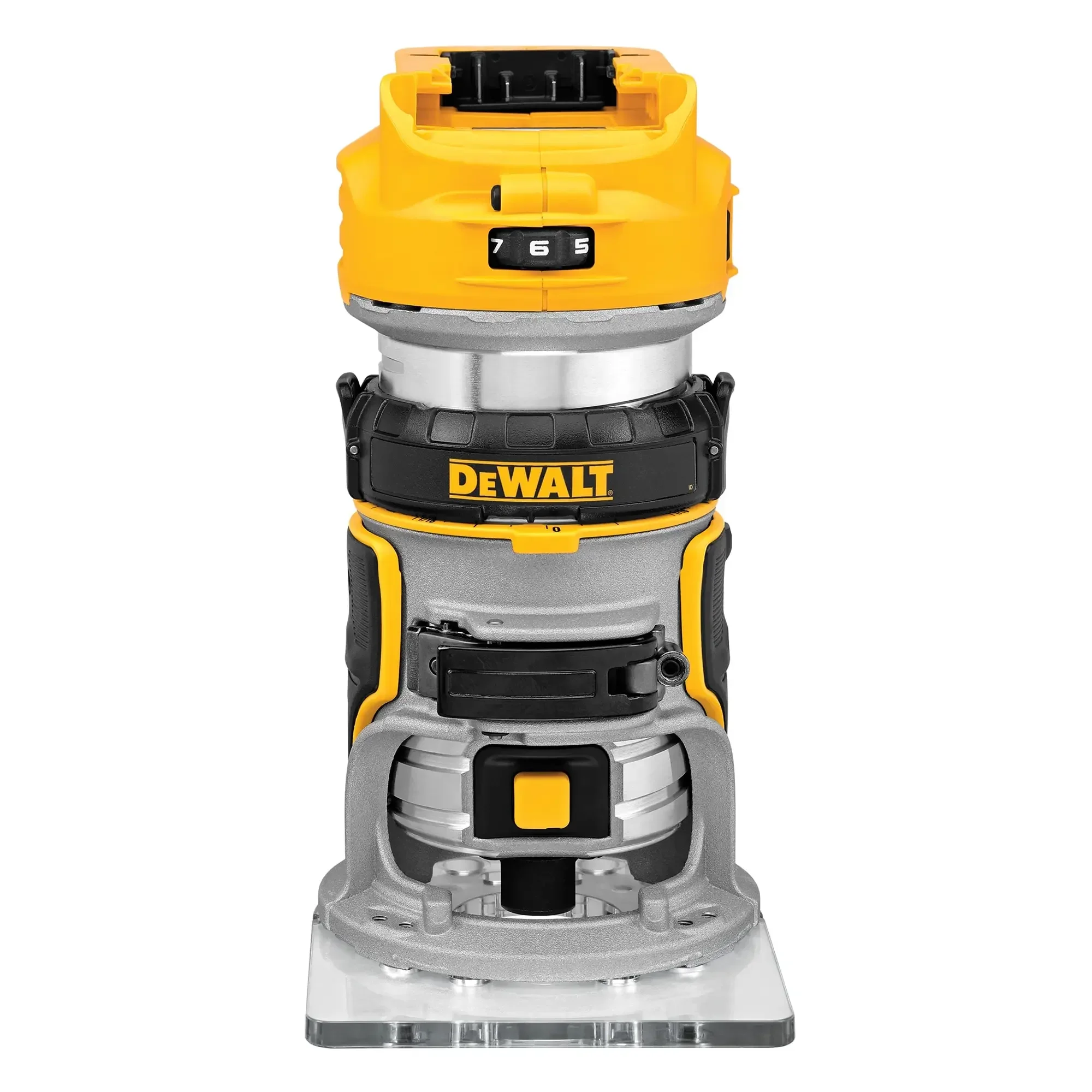 DEWALT DCW600 Kit Brushless Cordless Router Electric Trimmer Depth Adjusting 20V Woodworking Slotting Trimming Battery Charger