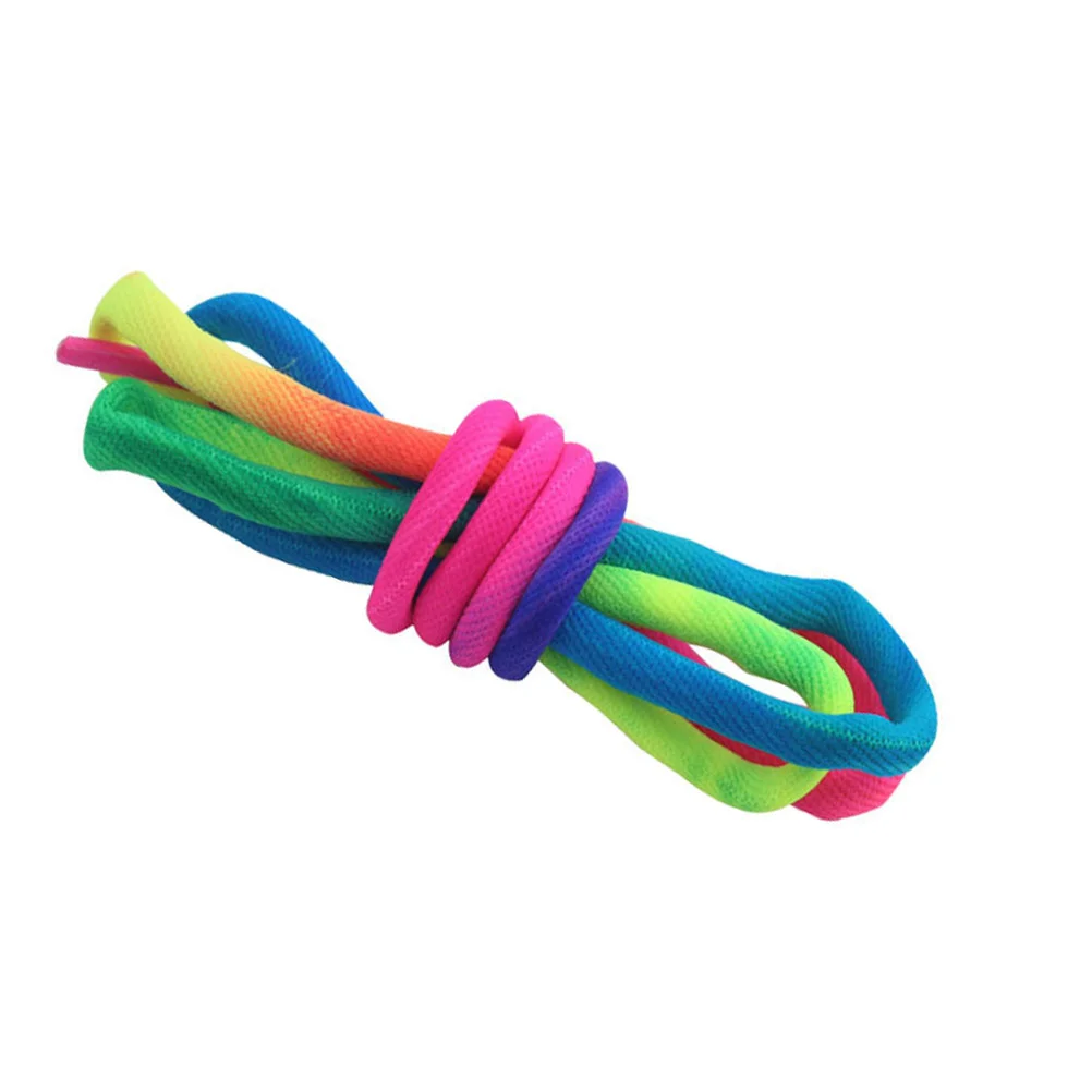 

Rainbow Laces Sneakers Accessories Shoe Skating Skates for Elastic Shoelaces Round Decorative Sports Shoes