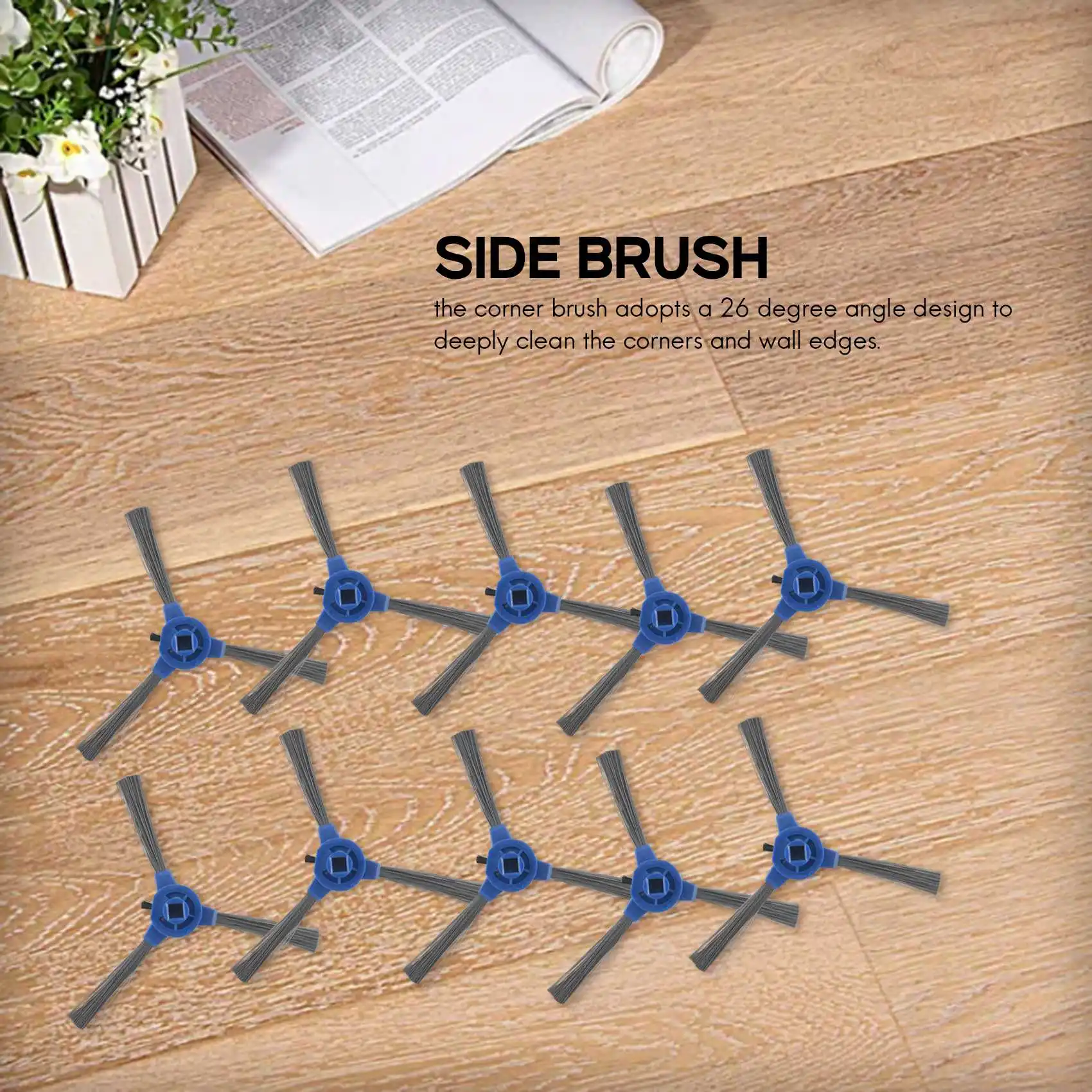 Anker Eufy Robovac 로봇 진공 청소기 가장자리 브러시 교체 액세서리, 11S 30 30C 15C 12 25C 35C 용 10 개