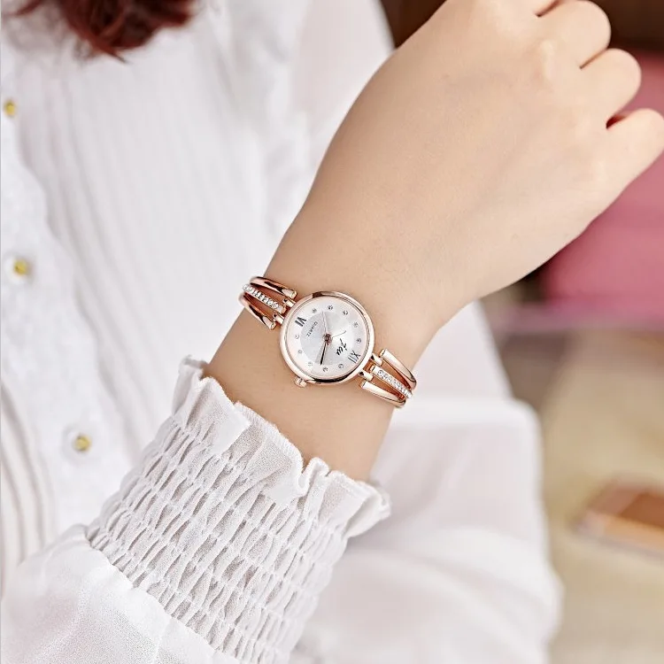 Women Watches New rose Gold Silver Ladies Bracelet Watch Womens Quartz Dress Wristwatch Feminino Reloj Mujer Kol Saati