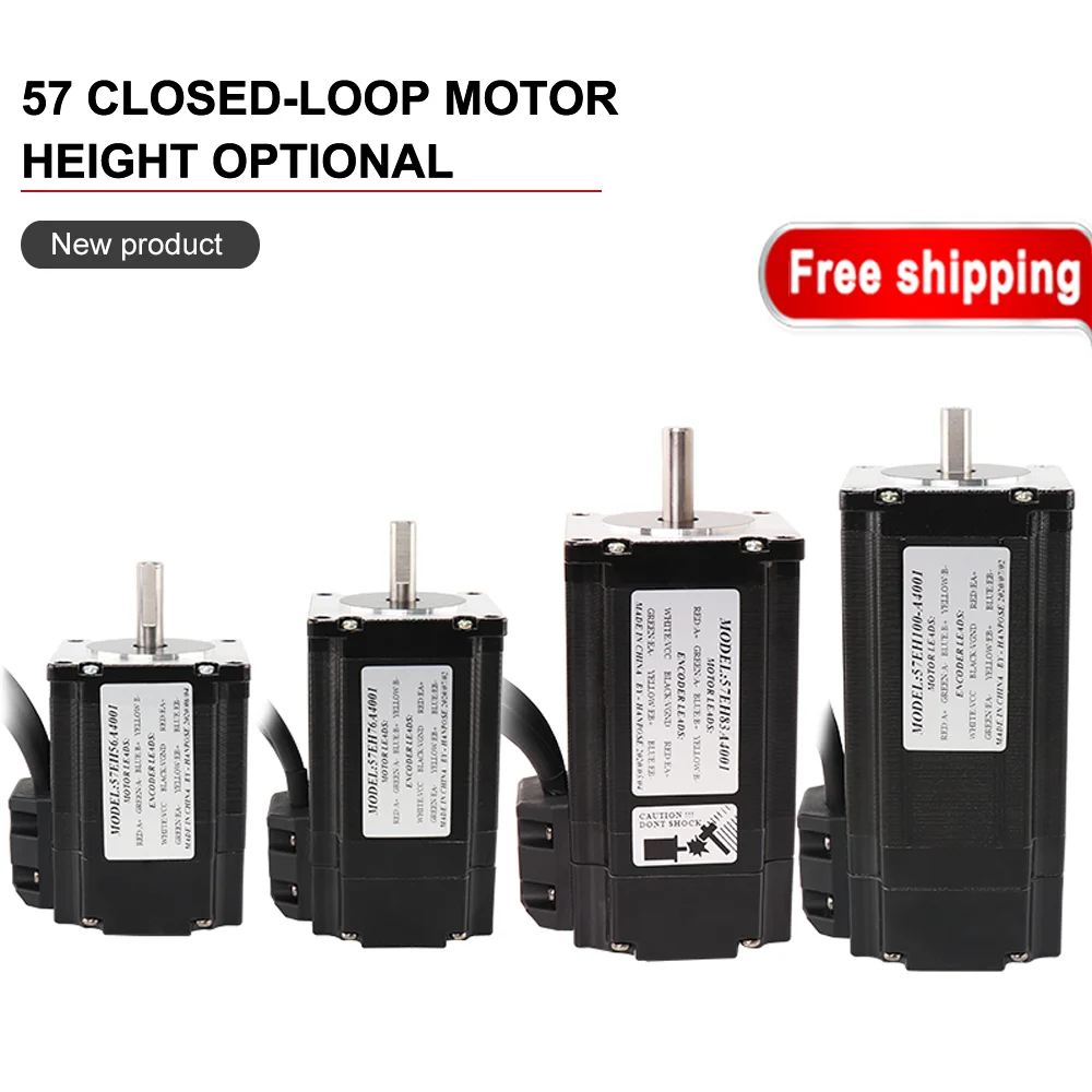 Nema23 57 closed-loop motor height hybrid stepper motor motor 57X83mm Closed Loop 4.0A 2.6N.M 57CME26 Stepper motor for CNC