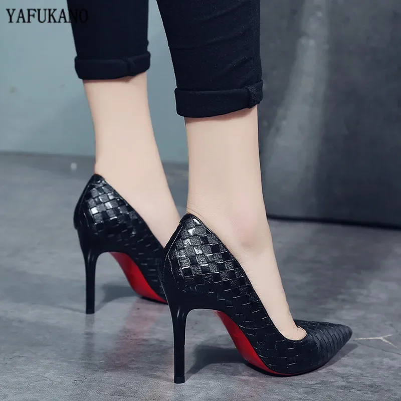 European and American Sexy Elegant High Heels 2024 Pointed Toe Stiletto White Single Shoes OL Work Womens Shoes Fashion Pumps