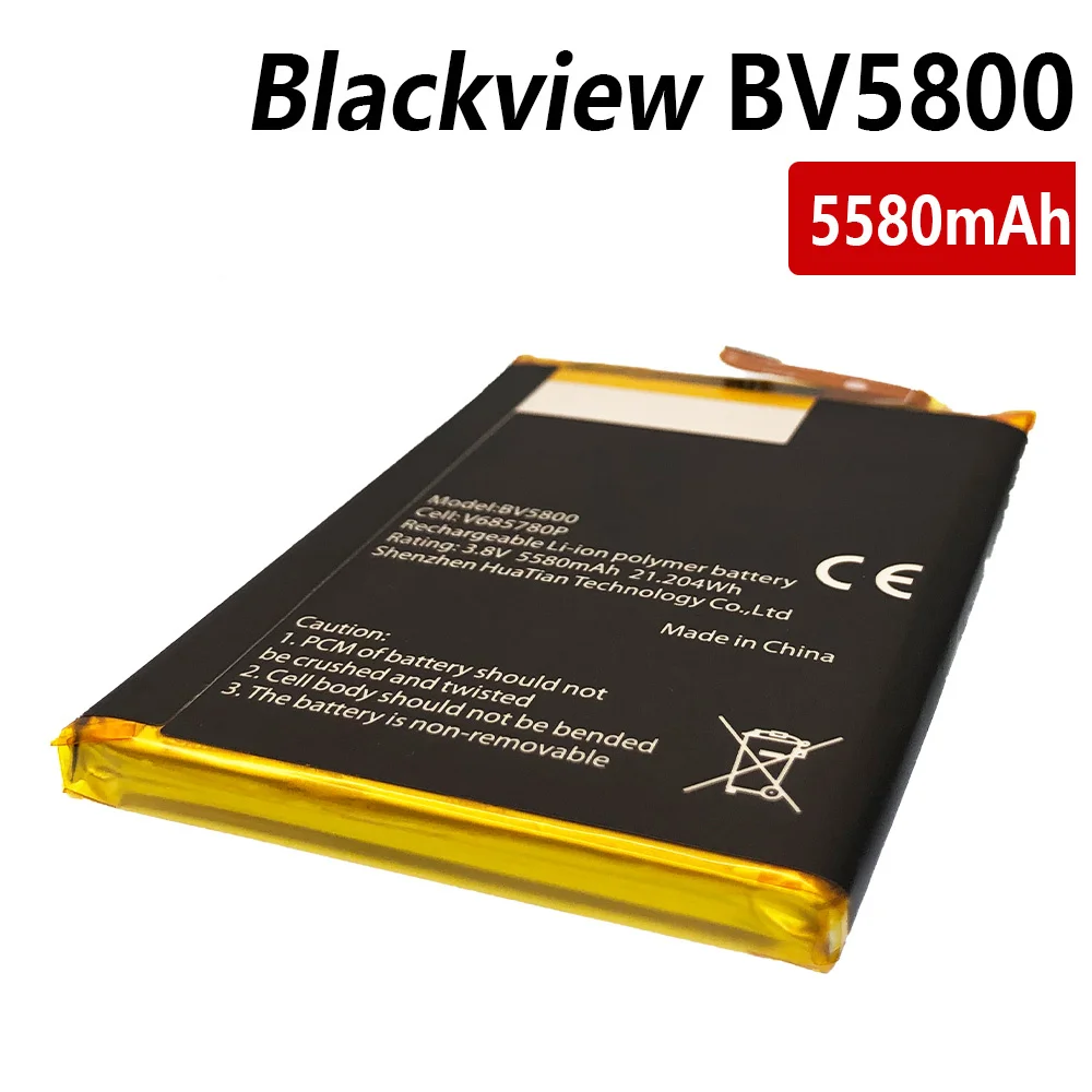 100% Original 5580MAH Replacement Battery For Blackview BV5800 / BV5800 Pro High quality Batteries +Tracking Number free gift