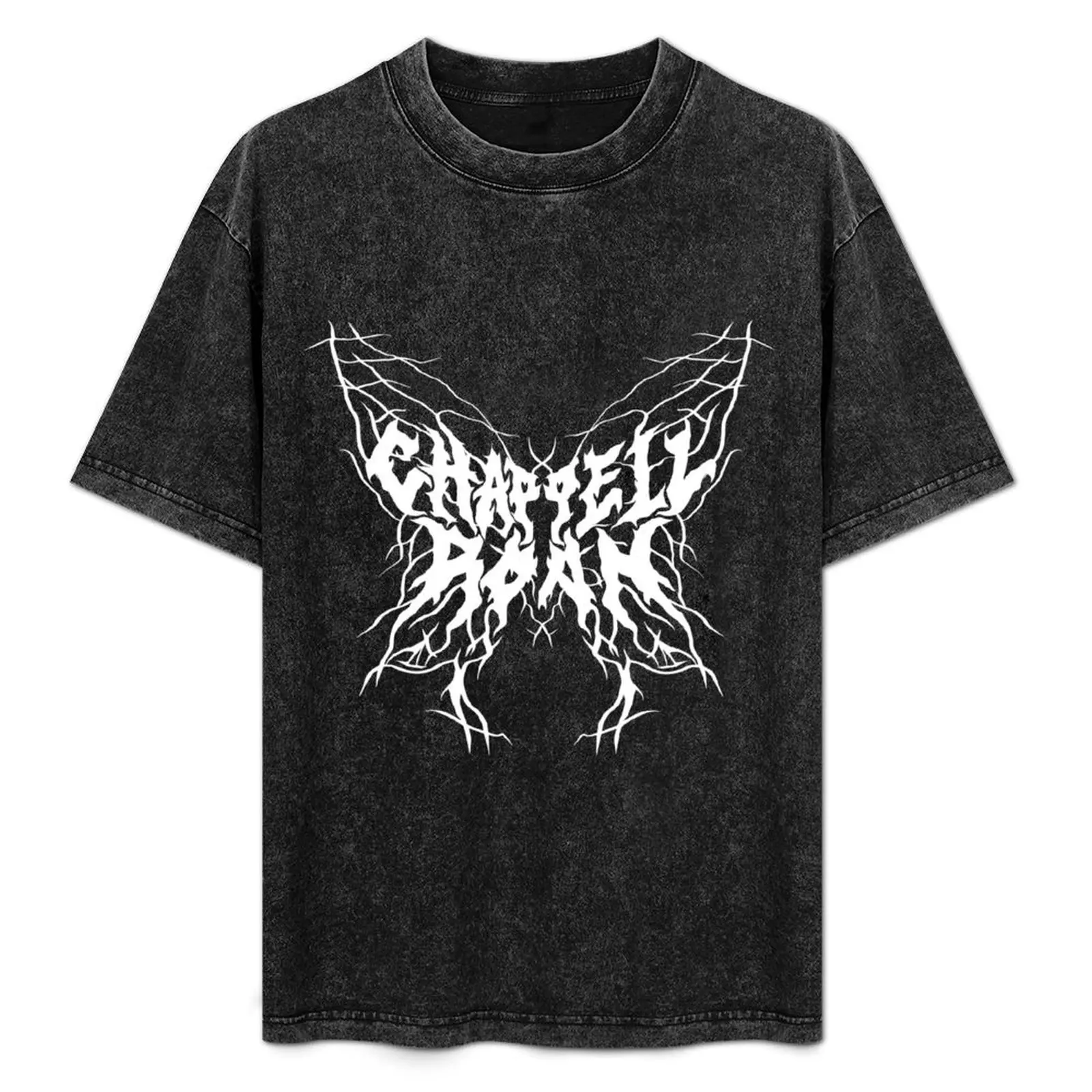 

Chappell Roan Heavy Metal Butterfly (White) T-Shirt Large Size Loose Casual Tee