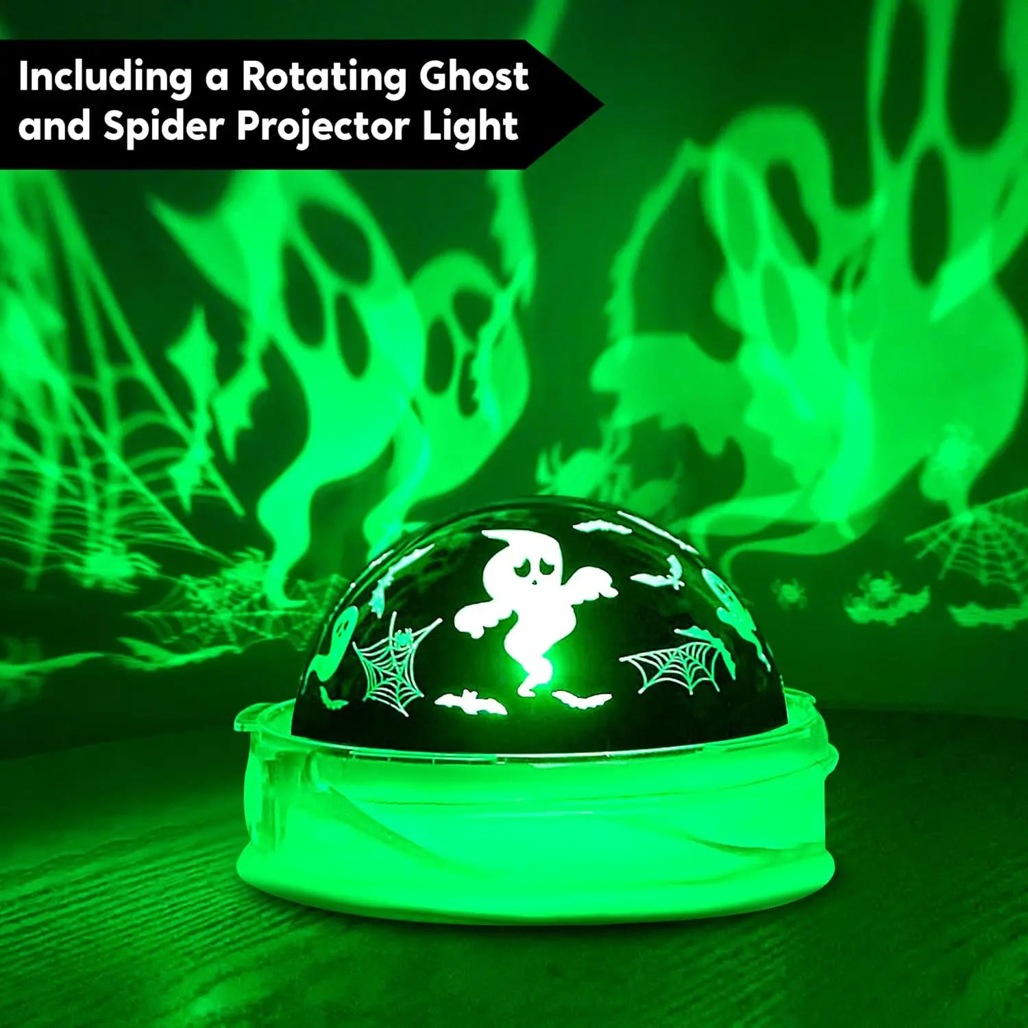 6 Ft Halloween Inflatable Witch Cauldron Decoration Projecting Rotating Green Ghost Light Blow Up Built In LEDs Yard Party Indoo