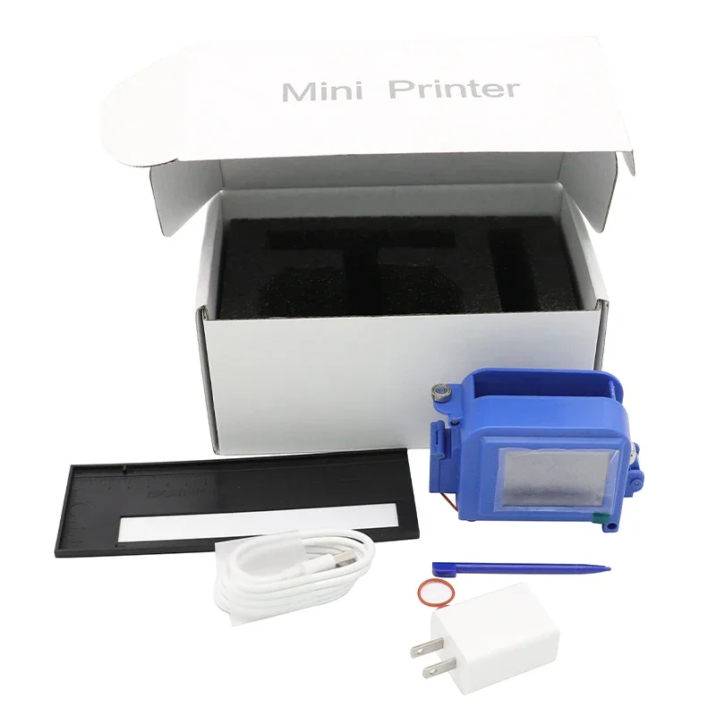 1PCS PC11Plus 12.7mm Mini Portable Printer QR Bar Batch Code Date Number Logo Expiry Date Handheld Inkjet Printer Label