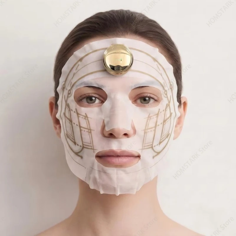 Portable Disposable Skincare Sheets, Accessory for EMS Facial Massager, Replacement Face Mask Patch for Beauty Treatment