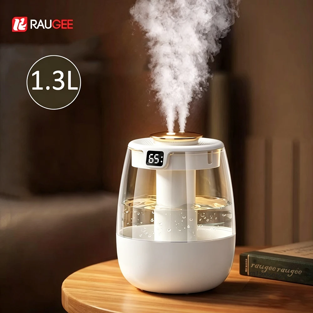 Air Humidifier 1.3L Larger Capacity Household Water Air Diffuser With LED Display  Spray Air Humidifier Mist Maker For Home