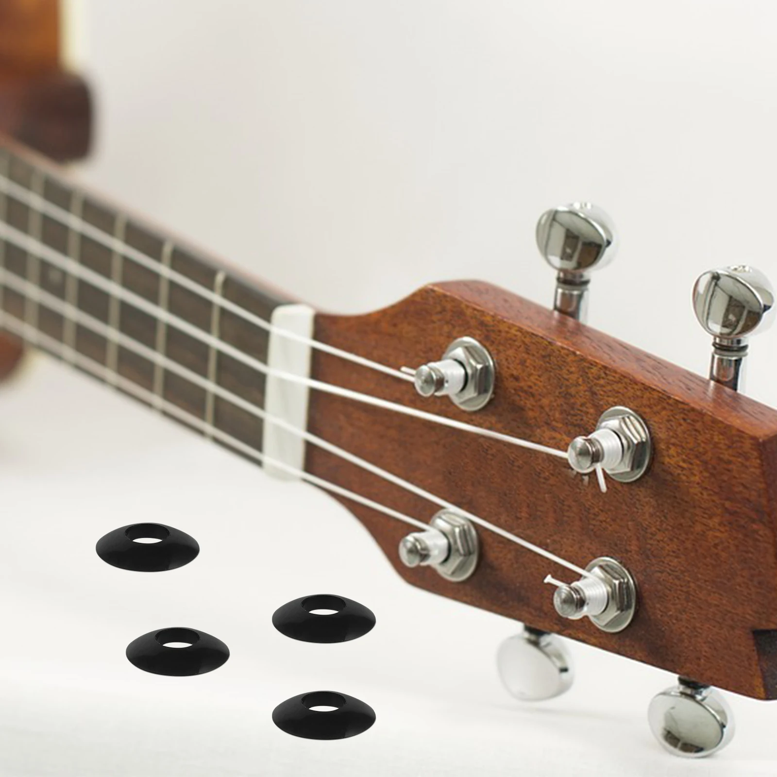 

Electric Guitar Tuner Spacers Replaceable Gasket Tuners Accessories Black Metal Acoustic Replacement Parts