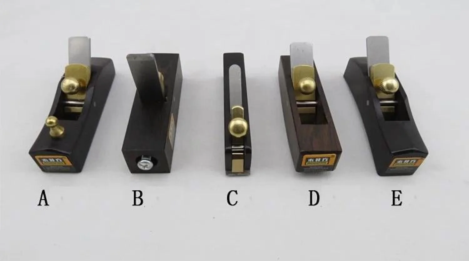 1 Set European style woodworking tool ebony Mini Wood Plane KO1053-055