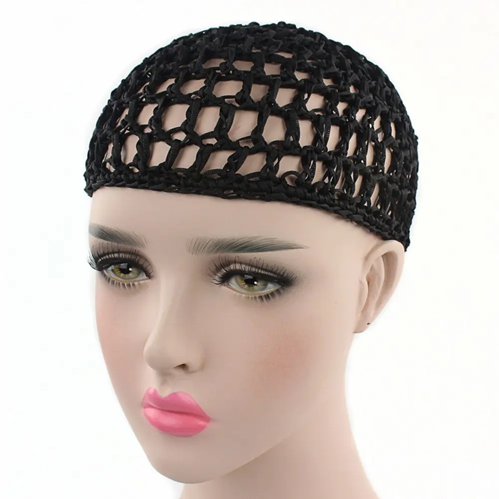 Fashion Multi-color Sleeping Night Cover Crochet Hair Net Snood Net Hat Mesh Cap