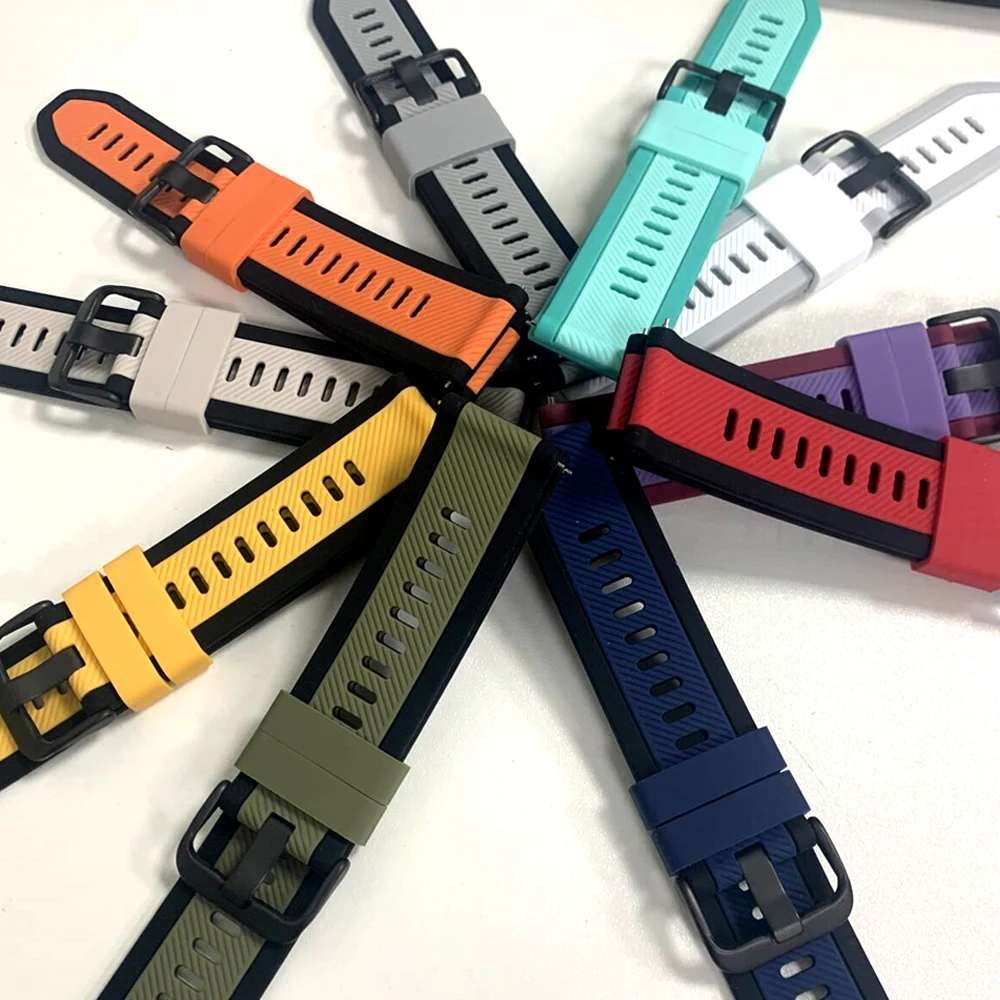 22 มม.สายนาฬิกาสำหรับซัมซุง กาแล็คซี่ วอทช์ 3 45 มม./เกียร์ S3 คลาสสิกสร้อยข้อมือกีฬาสำหรับซัมซุง กาแล็คซี่นาฬิกา 46 มม.สายซิลิโคนนุ่ม