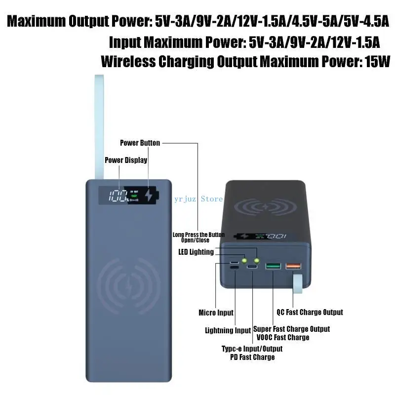 

583d 18650 Box Box USB Мобильный банк держатель питания C16PD Версия батарея питания для зарядного устройства для с