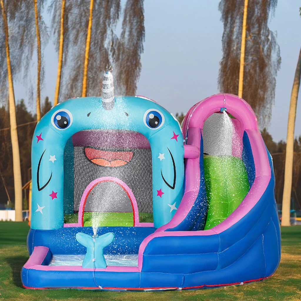 High Quality Commercial Inflatable Bouncy Castle Kids Bounce House with Slide Wholesale Indoor Playground Park Games