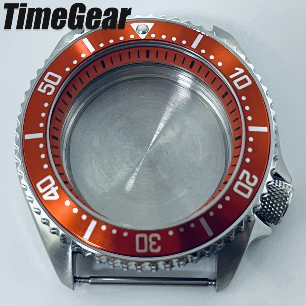 Orange Ring 42mm 007 Case SKX Watch Case For NH34 NH35 NH36 NH38 NH70 NH72 Movement Fit 28.5mm Dial Accessory