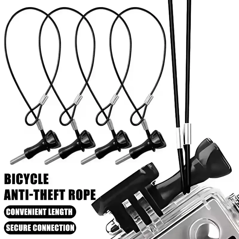 Protable Anti-lost Wire Rope Safety Rope Lanyard Hand Hanging Ropes For GoPro 13 12 11 DJI Osmo Action 5 4 Pocket 3 Accessory