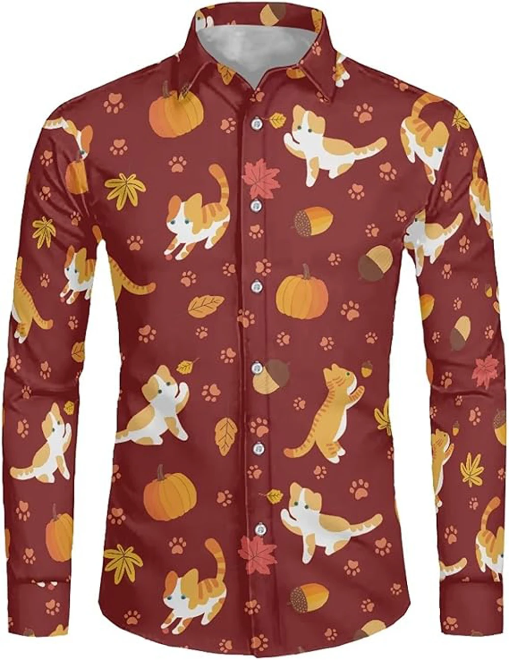 Kemeja Baru Pria Kemeja Cetak 3D Pola Indian Koboi Barat Retro Atasan Luar Lengan Panjang Pesta Kasual Liburan Pantai Pria