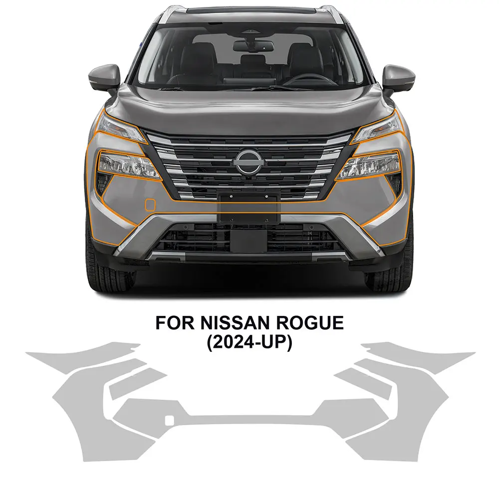 

For NISSAN ROGUE 2024-2025 TPU Body Bumper Door Pre-cut Sticker Paint Protection Film PPF Kit Scratch-resistant And Transparent