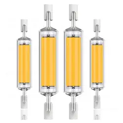 LED R7S Glass Tube COB Bulb 78MM 118MM 20W 40W High Power R7S Corn Lamp J78 J118 Replace Halogen Light 90W AC110V 220V Lampadas