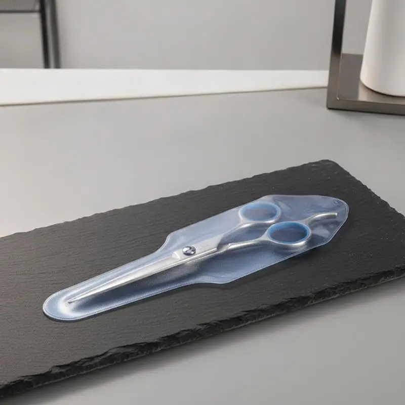 10Pcs Waterproof PVC Hair Scissors Sleeves Single-sided Durable Protectors for Salon Home Scissors Maintenance