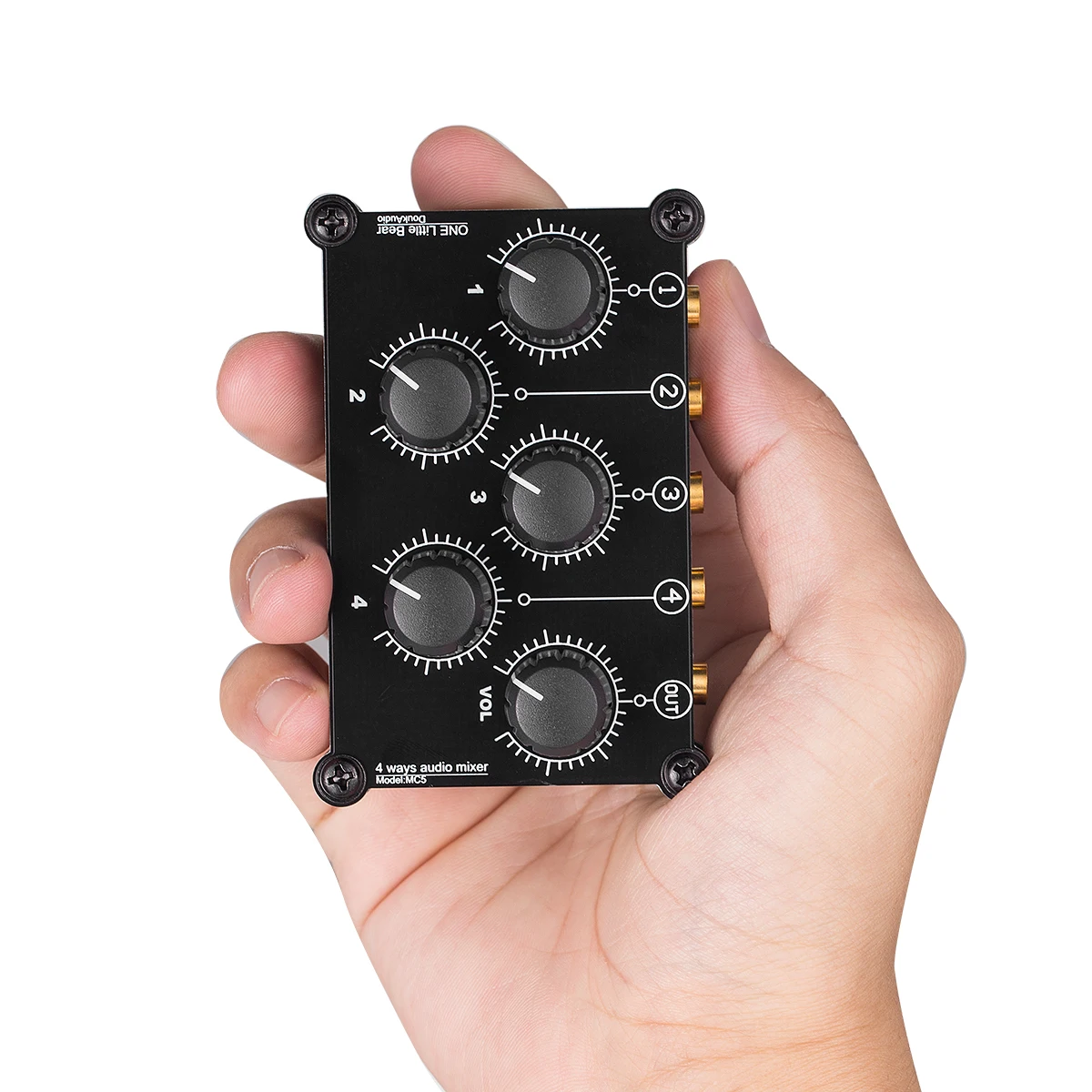 Nobsound мини 4-канальный стерео линейный Миксер для живой студийной записи портативная пассивная аналоговая звуковая смешивающая консоль с низким уровнем шума