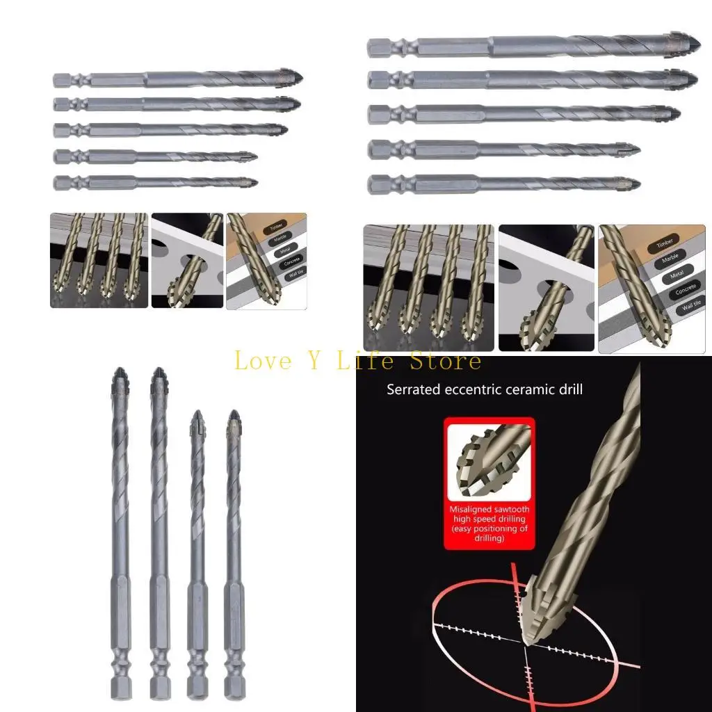 

L74C 4/5pcs Эксцентричный поворот буриль Наборы металлические извержение