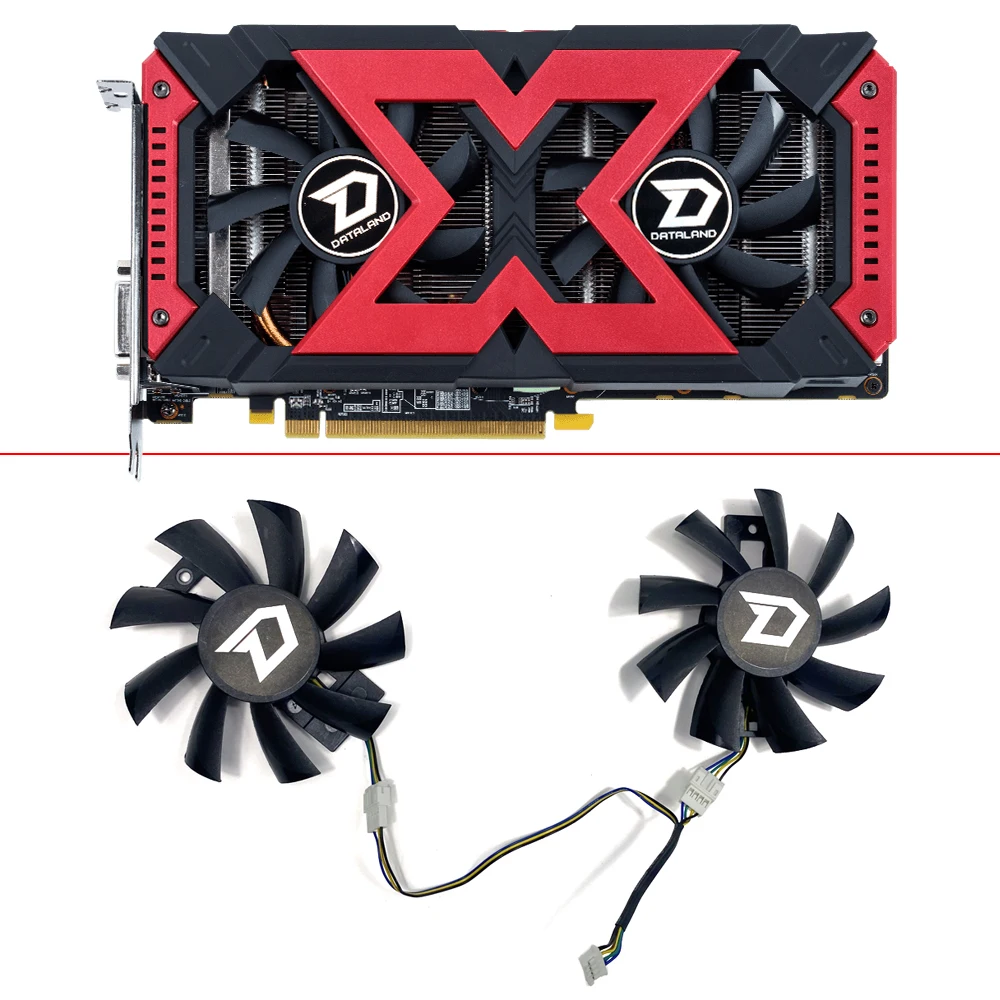 

Вентилятор GA92B2U для видеокарты, охлаждение для видеокарты Dataland RX570 Radeon RX 470 570, 4 контакта, POWERCOLOR RX580